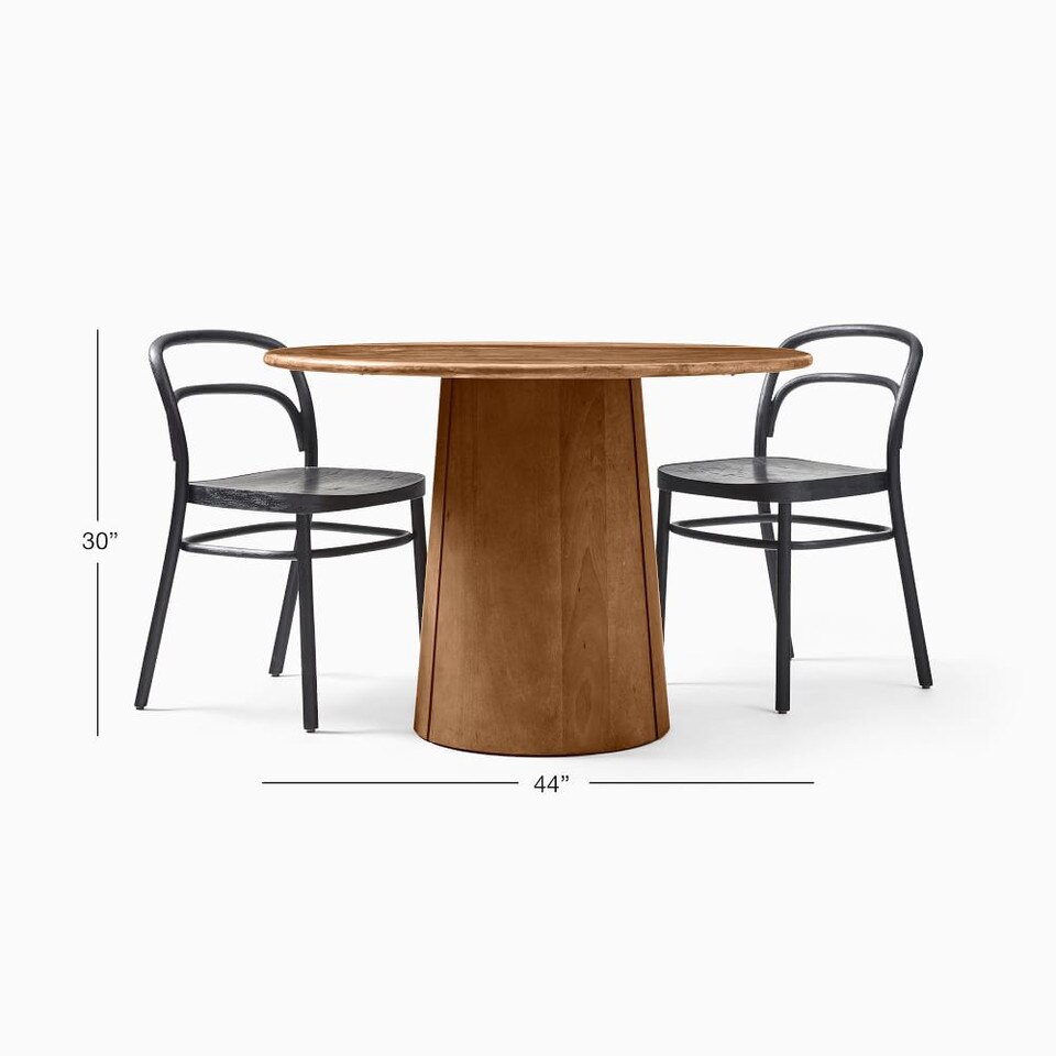 Anton Round Dining Table (112 cm) West Elm Australia